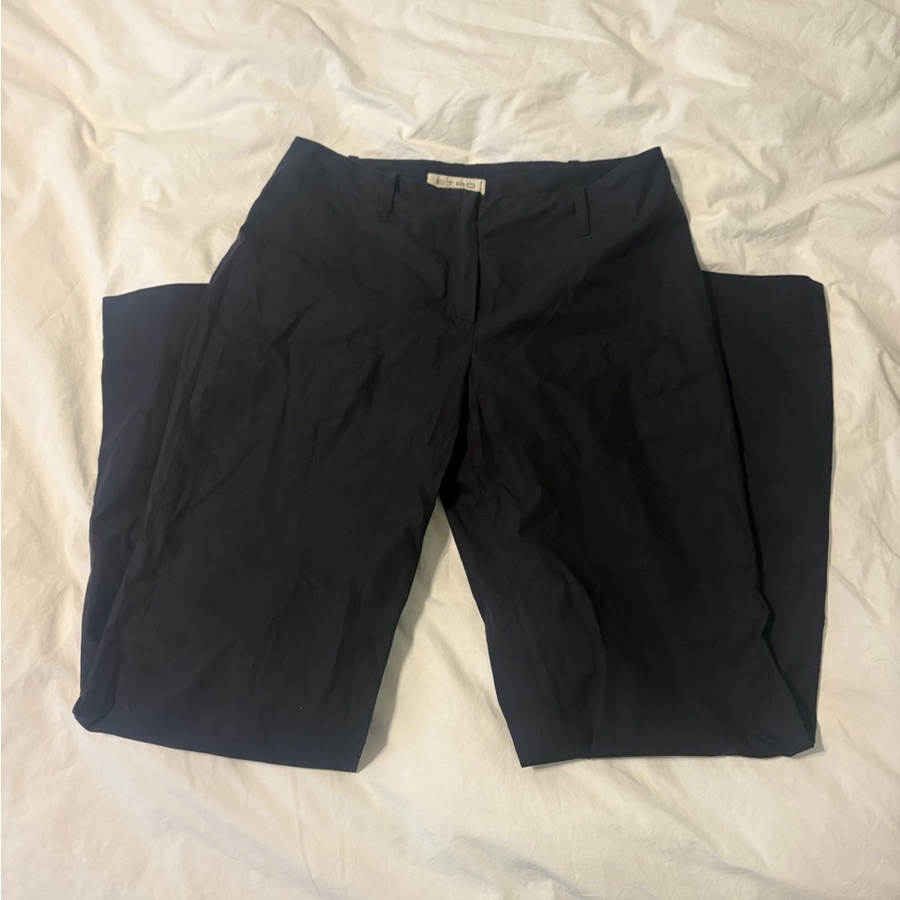 Etro Black Straight Pants